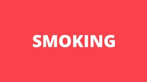 Stop smoking start breathing with text animation Stock Footage 116322070