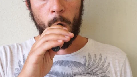 Stop smoking with vape Stock Footage 112203565