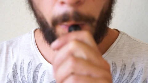 Stop smoking with vape Stock Footage 112203604