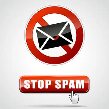 Stop spam Stock Illustration