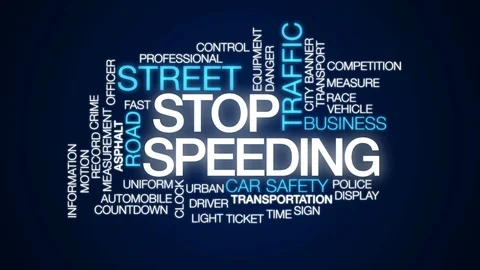 Stop speeding animated word cloud, text design animation. Stock Footage 80471874