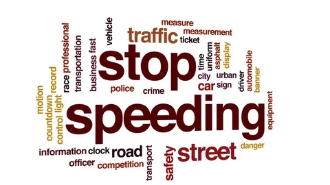 Stop speeding animated word cloud, text design animation. Stock Footage 81135892