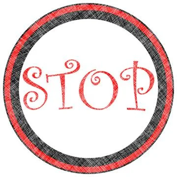 Stop stamp stop rubber stamp, isolated on white background, abstract vecto... Stock Photos