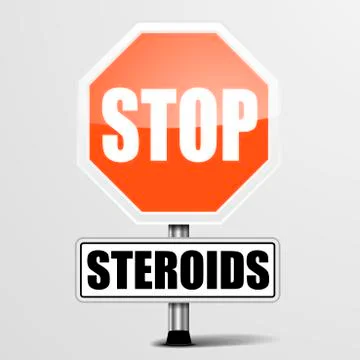 Stop Steroids Stock Illustration