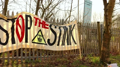 Stop the stink demonstration Stock Footage 172491872