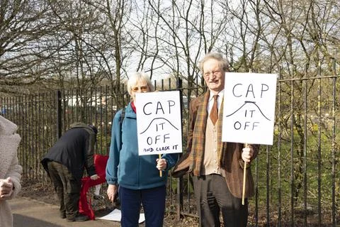 Stop the stink demonstration Stock-Fotos