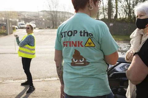 Stop the stink demonstration Stock-Fotos