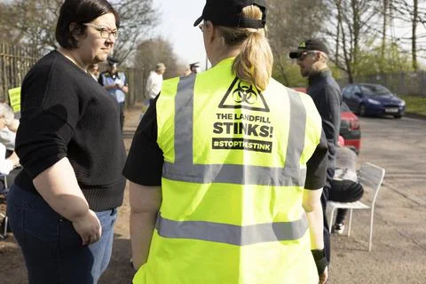 Stop the stink demonstration Foto stock