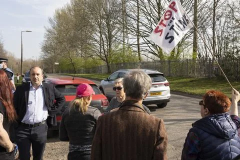 Stop the stink demonstration Stock Photos