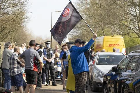 Stop the stink demonstration Stock Photos