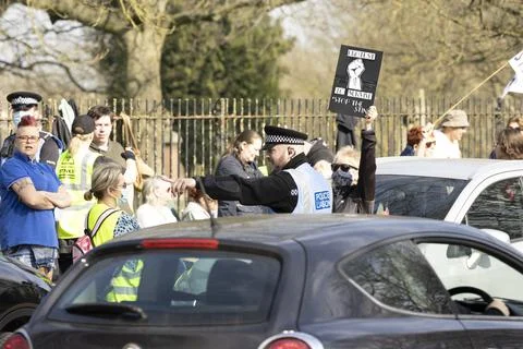 Stop the stink demonstration Stock Photos
