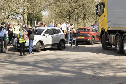 Stop the stink demonstration Stock Photos