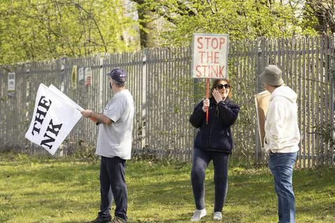 Stop the stink demonstration Stock Photos