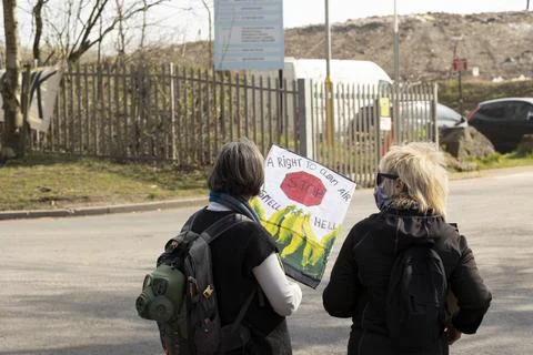 Stop the stink demonstration Stock Photos