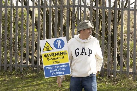 Stop the stink demonstration Stock Photos