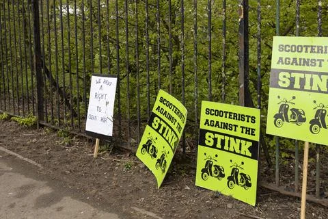 Stop the stink demonstration Stock Photos