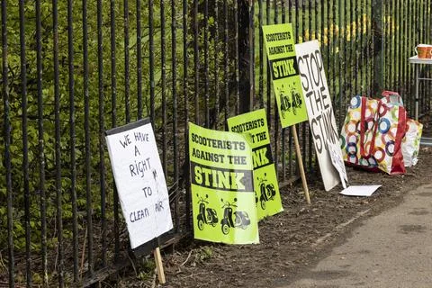 Stop the stink demonstration Stock Photos