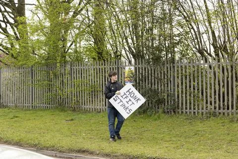 Stop the stink demonstration Foto stock