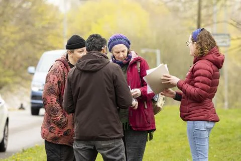Stop the stink demonstration Stock Photos