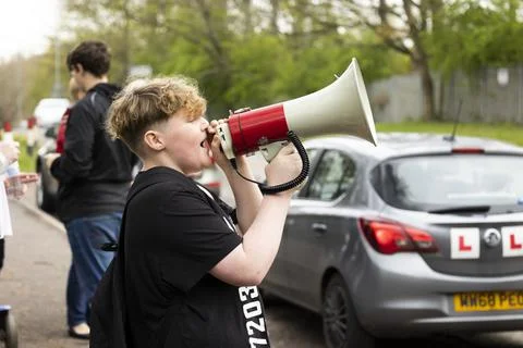 Stop the stink demonstration Stock Photos