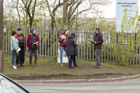Stop the stink demonstration Foto stock