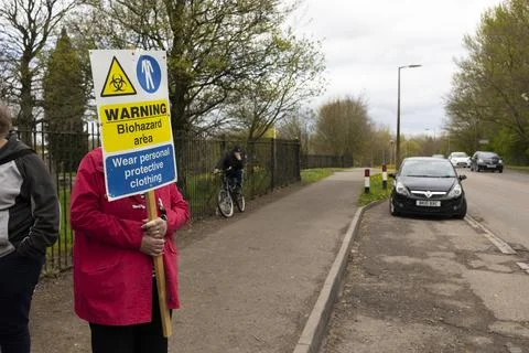 Stop the stink demonstration Stock Photos