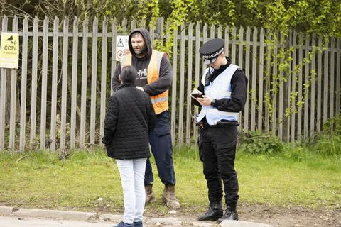 Stop the stink demonstration Stock Photos