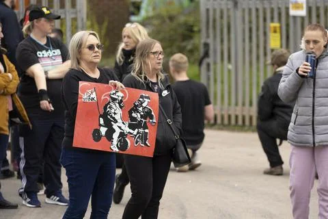 Stop the stink demonstration Stock Photos