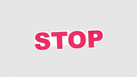 STOP Stop Motion On Alpha  Stock Footage 277060182