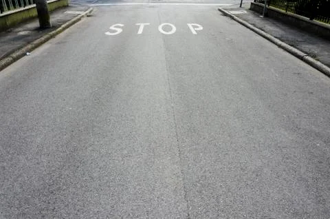 Stop on street Stock Photos