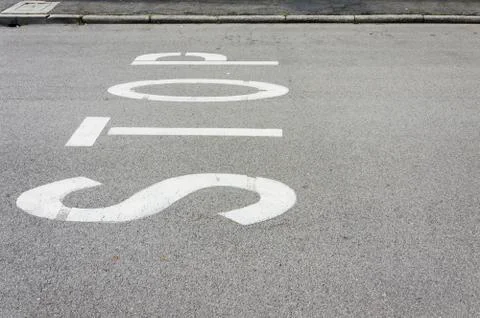 Stop on street Stock Photos