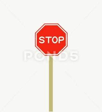 Stop Street Sign. Traffic signal vector illustration.: Graphic #160759961