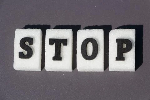 Stop to sugar Stock Photos