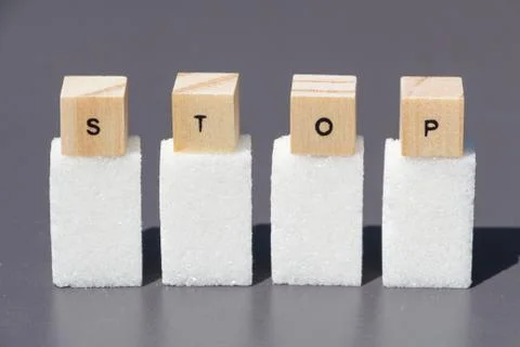 Stop to sugar Stock Photos
