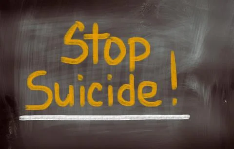 Stop suicide concept Stock-Illustration