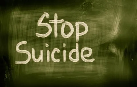 Stop suicide concept Stock Illustration