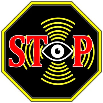 Stop Surveilance Stock Illustration