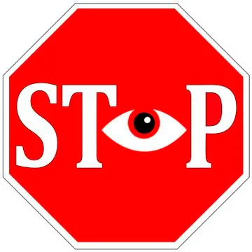 Stop Surveillance Stock Illustration