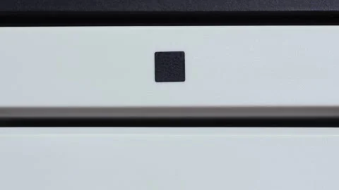 Stop Symbol Button Being Pressed On Vintage Controller Video stock 333286309