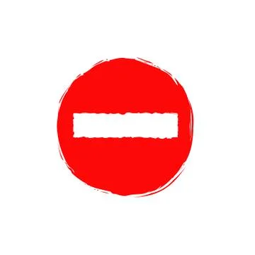 Stop symbol illustration Illustrazione stock