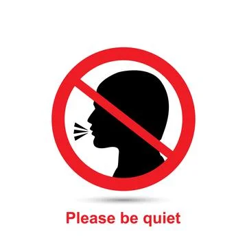 Stop talking vector sign Stock Illustration