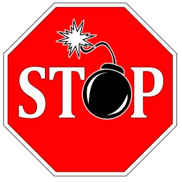 Stop Terror Illustrazione stock