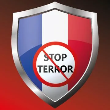 Stop terror. Stock Illustration