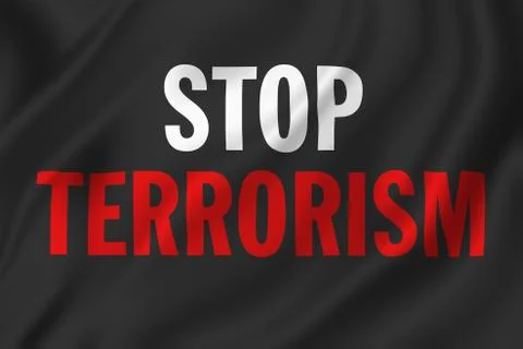 Stop Terrorism Stock Illustration