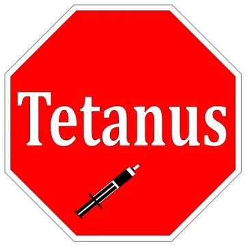 Stop Tetanus Stock Illustration