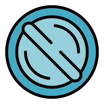 Stop theft icon vector flat Stock Illustration