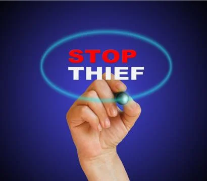 Stop thief Stock Illustration