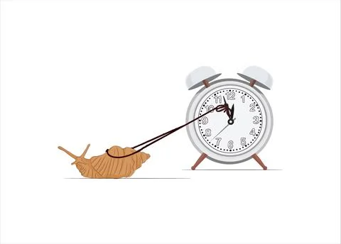 Stop Time concept. Stoping the time in vector illustration. Stockillustratie