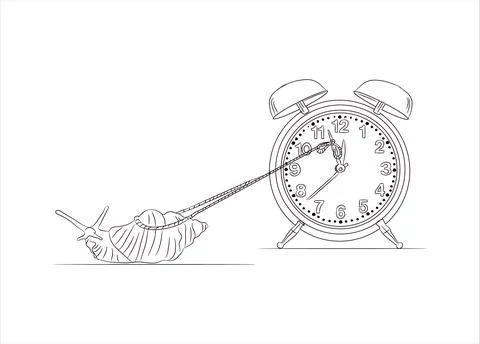 Stop Time concept. Stoping the time in vector illustration Illustration