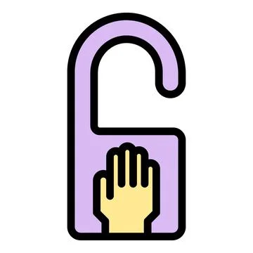 Stop touch icon vector flat Illustration